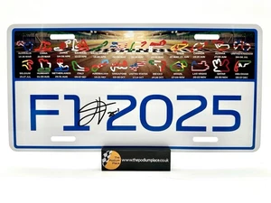 F1 2025 Licence Number Plate Signed James Vowles Williams Racing - Picture 1 of 4