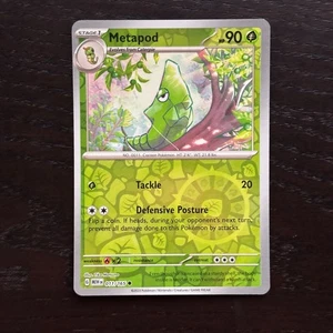 Metapod 011/165 Pokemon 151 Scarlet & Violet Reverse Holo Common NM - Picture 1 of 2