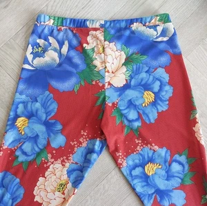 Adidas Originals x FARM RIO Women’s UK 14 Red Tropical Floral Active Leggings - Picture 1 of 11