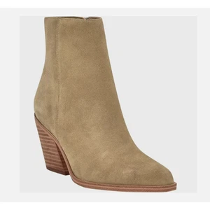 Calvin Klein Fallone Damen-Booties US 8,5 M hellbraun Wildleder spitz zulaufend Freizeit - Bild 1 von 5
