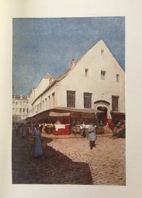 Antiker belgischer Druck von 1908 - La Vieille Boucherie Lüttich | Forstarchitektur - Bild 1 von 4