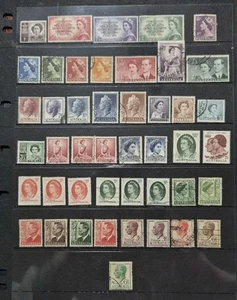 Various Royal Pre-decimal Australian stamps on Stock Card, Used. - Picture 1 of 4