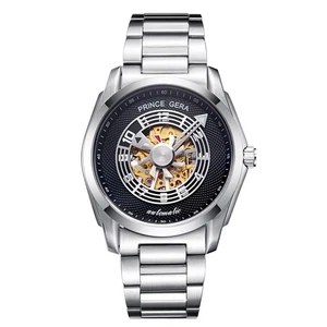 PRINCE GERA Men's stainless steel analog display 50m water -resistant dress mech - Picture 1 of 5
