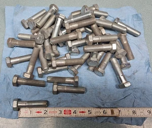 1/2 "- 20  X 2"  HEX HEAD CAP SCREW   GRADE 5   PARTAIL THREAD   Qty 46 - Picture 1 of 4