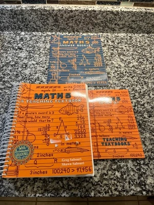 Teaching Textbooks Math 5- Student book, CD's & Answer book - Image 1 of 4