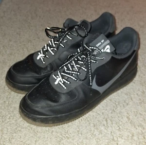 Nike Air Force 1 AF1 Low '07 LV8 Black Anthracite CD0888-001 Used Size UK 11 - Picture 1 of 10