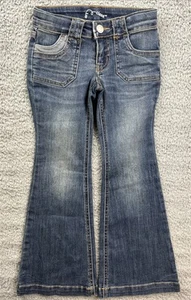 Art Class Flare Jeans Girls Size 4 Low Rise Adjustable Waist - Picture 1 of 6
