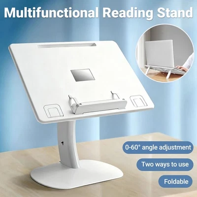 2IN1 Adjustable Reading Stand Book Holder Laptop Desk for Book Magazine Tablet - image 1 of 4