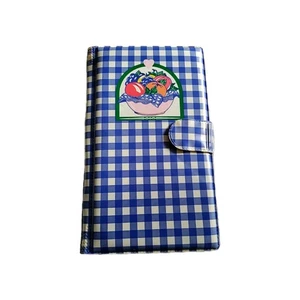 Vintage Avon Gingham Print Dry Erase Shopping Notebook Soft Cover - Picture 1 of 5
