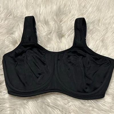 Wacoal 34DDD Sports Bra Black Simone Maximum Support 855170 Underwire - Image 1 of 4