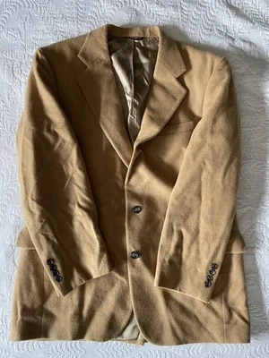Jos. A. Bank 100% Camel Hair Sport Suit Jacket Size Large EUC - Image 1 of 4