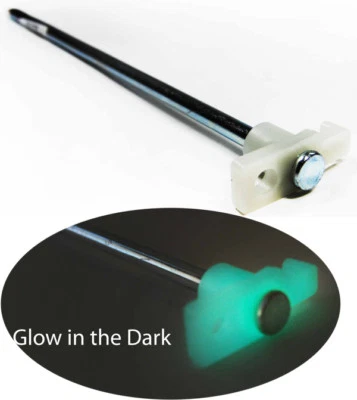 NO BRAND 10 GLOW IN DARK 10" TENT STAKES NAIL PEG CANOPY STEEL