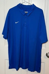 Nike Golf Polo Shirt Mens Royal Blue Short Sleeve Casual XXL - Picture 1 of 6