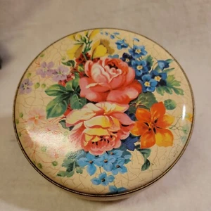 Lemberger food company floral tin trinket box advertisement - Bild 1 von 8