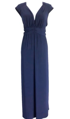 Nuevo con etiquetas Maxi Vestido Para Mujer Colección NY Talla Grande Azul Marino Talla 2 X Cintura Imperio Foto 1 de 4