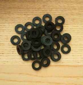 rondelles nylon noire pour batterie , caisse claire, lot de 50 neuves - Imagen 1 de 1