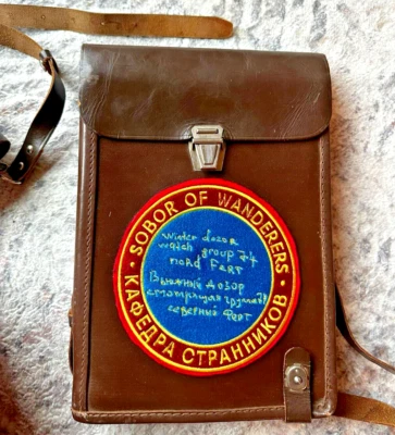 Exclusivo bolso mensajero militar soviético vintage diseño personalizado hecho a mano cuero Foto 1 de 4