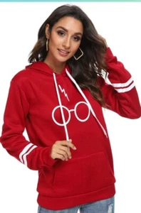 Rgosme Glasses Logo Hoodies for Women, Teens, Girls, Juniors Red- Large (New!) - Picture 1 of 6