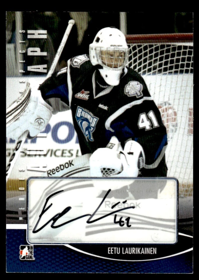 2012-13 In The Game Heroes and Prospects Eetu Laurikainen Auto #A-EL - Image 1 of 2
