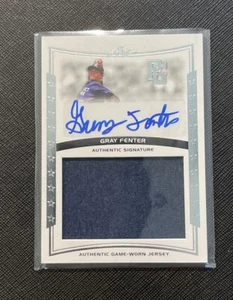 2014 Leaf Perfect Game Gray Fenter Patch Auto JA-GFI - Picture 1 of 2