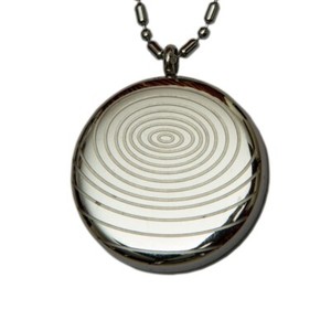 Unisex Silver Necklace Magnetic Therapy 