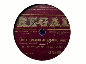 HAWAIIAN MARIMBA PLAYERS - Sweet Hawaiian Dream Girl / Blue Hawaiian 78 rpm disc - Picture 1 of 1