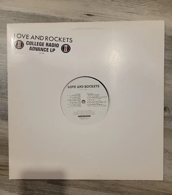 Vintage 1989 LOVE AND ROCKETS Album SELF TITLED Vinyl College Radio Advanced LP - Image 1 of 4