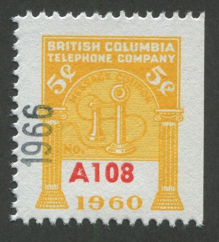 CANADA REVENUE BCT208 BRITISH COLUMBIA TELEPHONE FRANK Cover