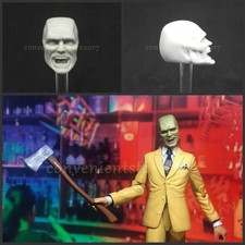 1:12 Scale Jim Carrey The Mask Head Sculpt Unpainted fit 6" Figure body One:12