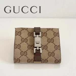 Gucci Bifold Geldbörse in GG Canvas Leder Jackie Braun - Bild 1 von 18
