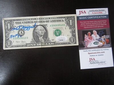 Phil Rizzuto Autograph Signed Auto One Dollar Bill JSA New York Yankees - Image 1 of 3