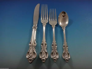 Ajuste(s) de lugar de tamaño regular de plata esterlina El Grandee by Towle 4 piezas reliquia - Imagen 1 de 5