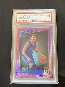 Luka Doncic 2018 Optic Hyper Pink #177 Psa 9 Serial #…..77 Jersey Number - Picture 1 of 2