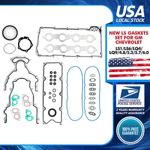 New Durable LS Gasket Set Kit GEN III For GMC Sierra 2500 HD 6.0L 2002 2006 2007 - Picture 1 of 13