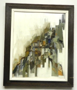 Vintage Original Öl auf Leinwand hILLSIDE, Fine Art Gemälde ARLENE VOELKER KÜNSTLER - Bild 1 von 11