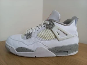 Nike Air Jordan 4 Retro Blanco Oreo / Tech Blanco Reino Unido 8,5 - Imagen 1 de 10
