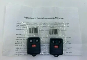 2 x Oxgord 3-Button Remote Keyless Entry System Key Fob Controller Replacement  - Picture 1 of 4