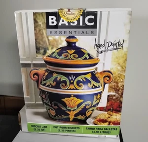 Mezzana handbemalt große Keksdose 12" hoch. Neu im Originalkarton - Bild 1 von 6