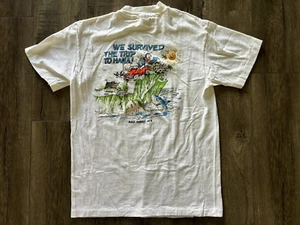 Vintage 1980's Maui Hawaii Road to Hana T-Shirt Size Medium - Picture 1 of 7