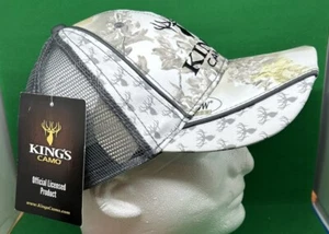 King's Camo Hat Cap Snow Shadow Camouflage NWT - Picture 1 of 9