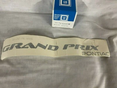 1996 - 96 PONTIAC GRAND PRIX 后端贴花 原始设备制造商 NOS GM#1029750 TEAL 绿色 — 第 1/3 张图片
