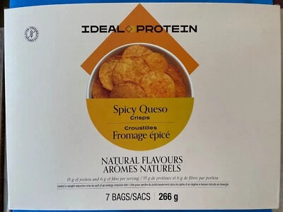 Ideal Protein Spicy Queso Crisps - 7 Packets - EXP 4/30/26 - FREE SHIPPING - Image 1 of 4