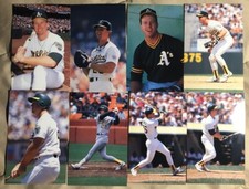 1989 Barry Colla Mark McGwire Complete Postcard Set (8) Oakland Athletics A’s