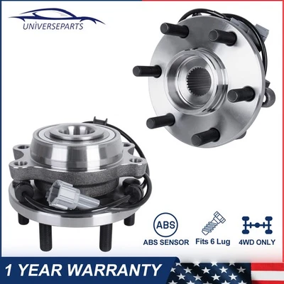 Cojinete de cubo de rueda delantera 4x4 2 piezas para Nissan Xterra Frontier Pathfinder EQUATOR Foto 1 de 4