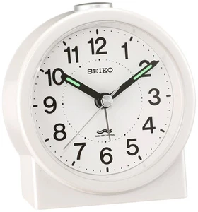 Seiko clock alarm clock radio analog white pearl KR325W SEIKO - Picture 1 of 5