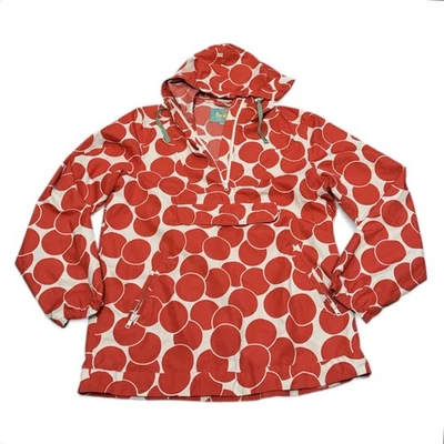 Boden Big Dot пуловер Anorak куртка с капюшоном Packable полулегкий размер 8 США - Изображение 1 из 4