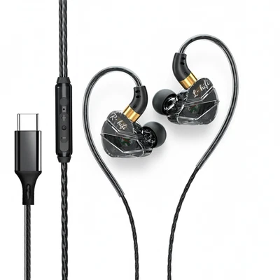 DAC USB C Earphones Wired Type C Earbuds for Samsung iPhone 15 16 L-HIFI - Image 1 of 4