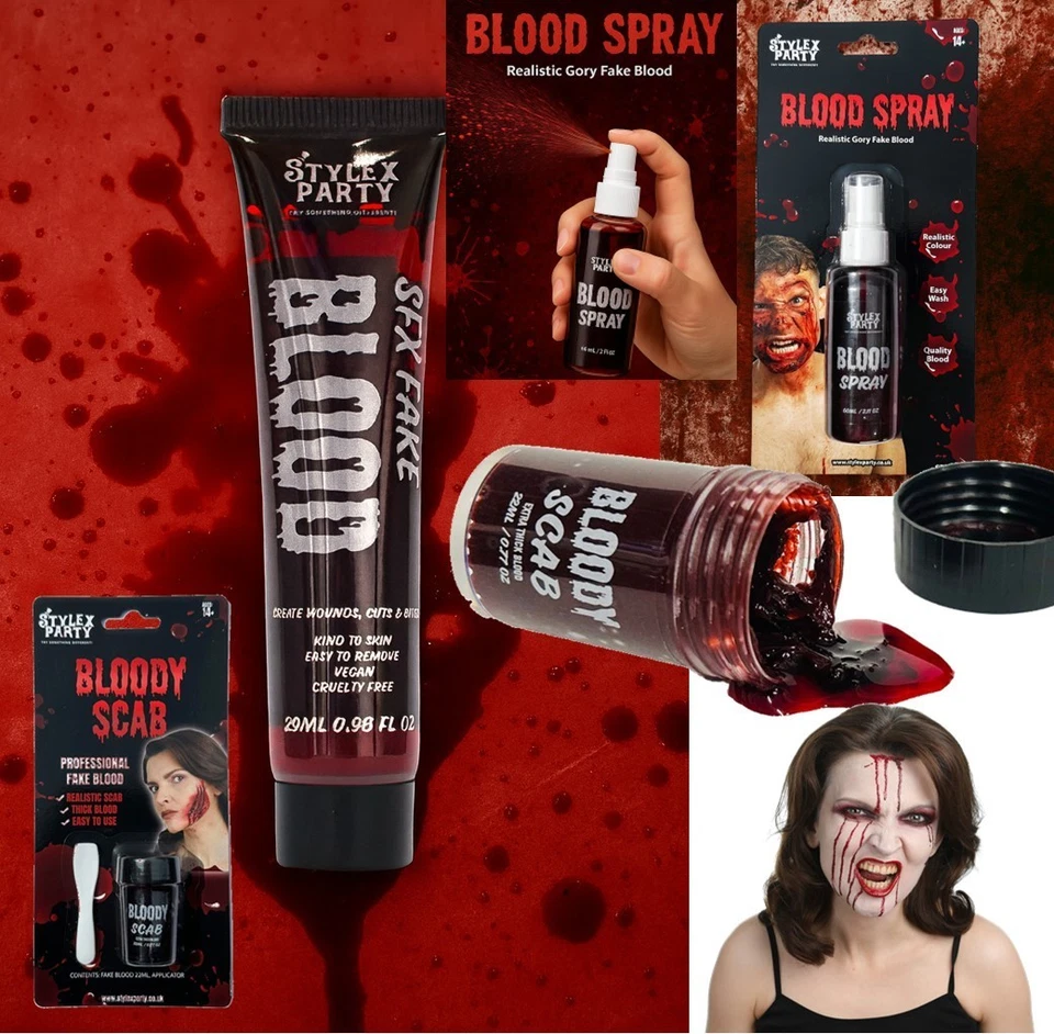 Halloween Fake Blood Extra Thick, Spray, or Regular Blood for Costume Makeup - Image 1 of 1