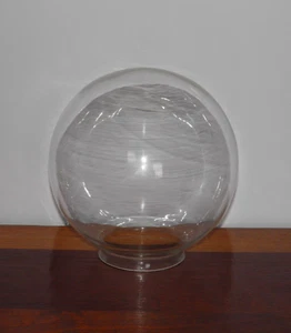 Vintage, 8" Klarglas, Monteur 4" Lampe Kugel/Kugel. - Bild 1 von 13