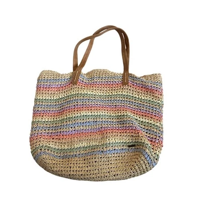 Bolso de Mano Billabong Arco Iris Tejido Rafia Foto 1 de 4